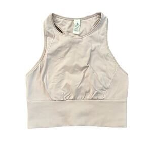 Lululemon light pink high neck sports bra size 4